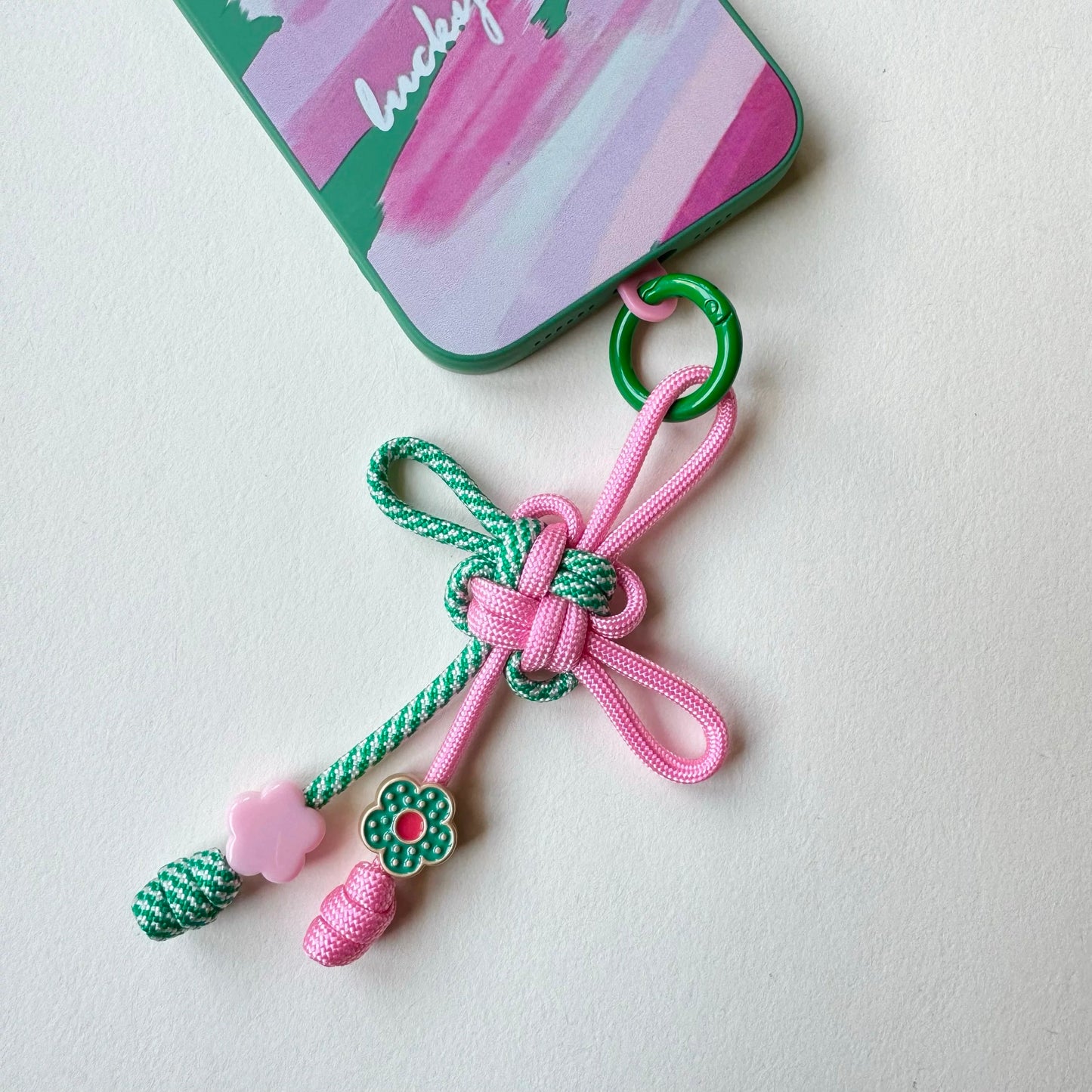 Lucky Bloom Ruyi Knot Phone Strap