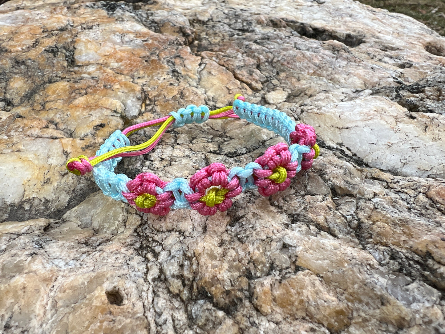 Pink Floral Knot Bracelet