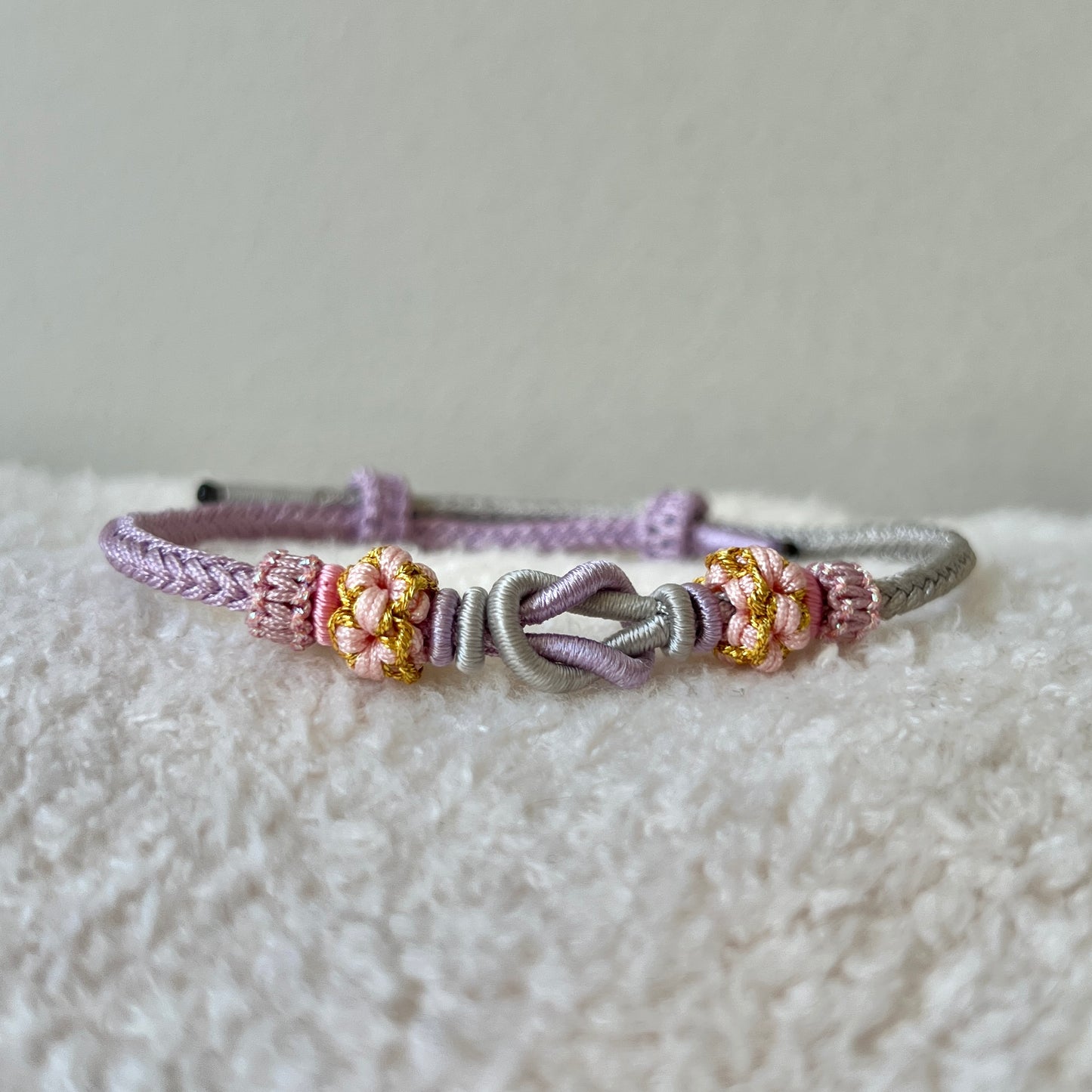 Moonlit Blossom Knot Bracelet