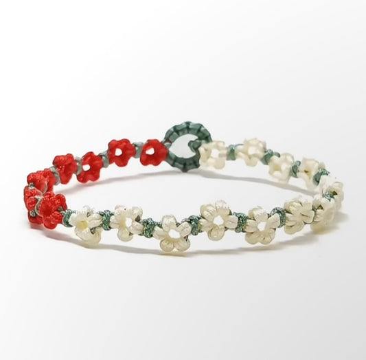 Jasmine &amp; Camellia Bloom Knot Bracelet